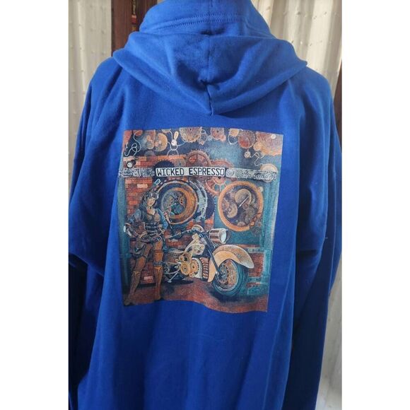 H10  Wicked Espresso coffee bar hoodie - Picture 1 of 6